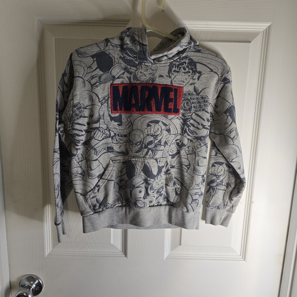 Marvel Gray and Red Graphic Apparel